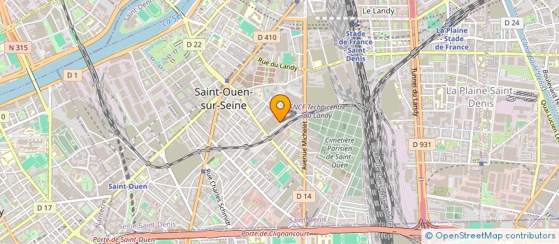 localisation de l'entreprise MADAME ERIKA GUNUBU  SAINT-OUEN-SUR-SEINE