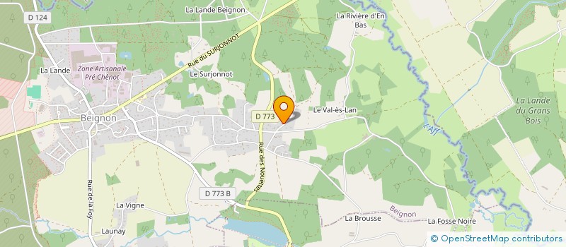 localisation de l'entreprise MADAME ERIKA JAMIN  BEIGNON