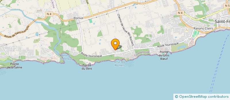 localisation de l'entreprise MADAME ERIKA JOLLIVET  SAINT-FRANCOIS