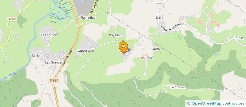 localisation de l'entreprise MADAME ERIKA LAMBE à AURILLAC