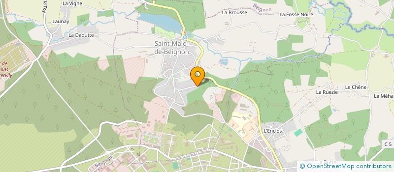 localisation de l'entreprise MADAME ERIKA LEGER  SAINT-MALO-DE-BEIGNON