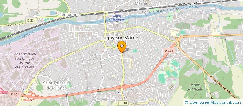 localisation de l'entreprise MADAME ERIKA LEMIRE  LAGNY-SUR-MARNE