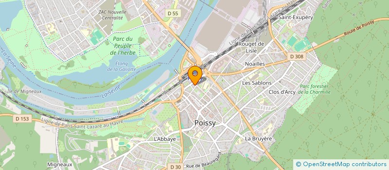 localisation de l'entreprise MADAME ERIKA MARET  POISSY