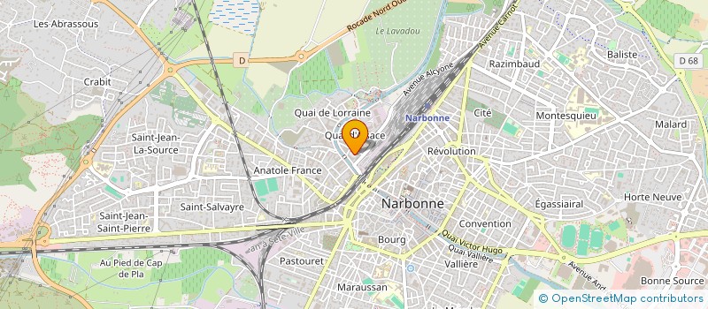 localisation de l'entreprise MADAME ERIKA MARIN  NARBONNE