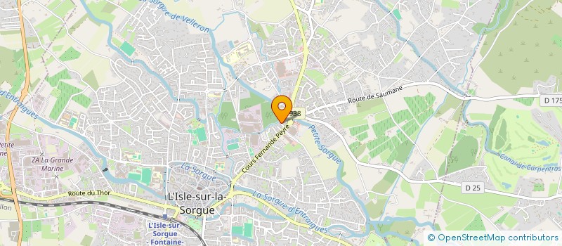 localisation de l'entreprise MADAME ERIKA MERLUZZI  L'ISLE-SUR-LA-SORGUE