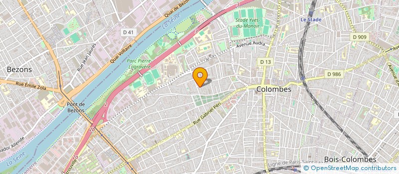 localisation de l'entreprise MADAME ERIKA MESIAS REA  COLOMBES
