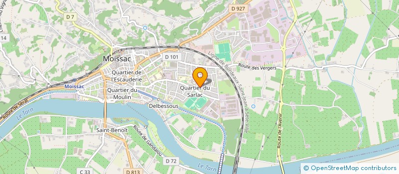 localisation de l'entreprise MADAME ERIKA NIKOLOVA  MOISSAC