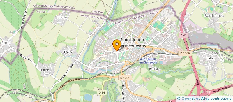 localisation de l'entreprise MADAME ERIKA OGUEY  SAINT-JULIEN-EN-GENEVOIS