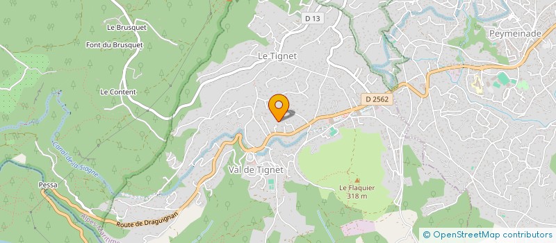 localisation de l'entreprise MADAME ERIKA QUINTOLI  LE TIGNET