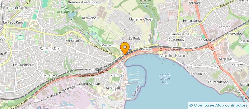 localisation de l'entreprise MADAME ERIKA ROMAN HUAMAN  GUIPAVAS