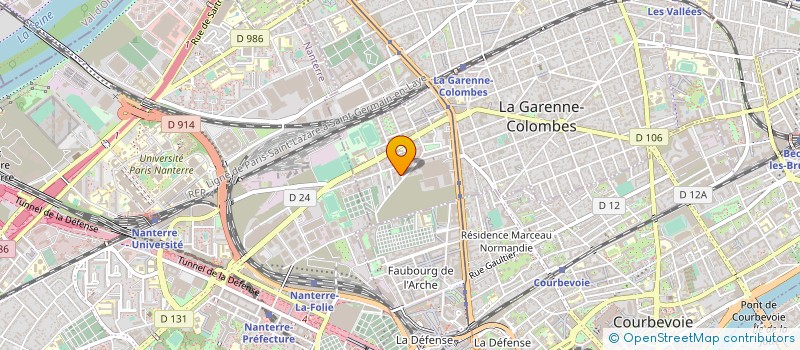 localisation de l'entreprise MADAME ERIKA ROSARIO DINIS  LA GARENNE-COLOMBES