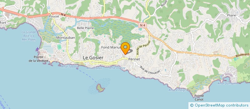 localisation de l'entreprise MADAME ERIKA SILVESTRE à LE GOSIER