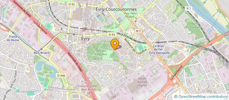 localisation de l'entreprise MADAME ERIKO CHIBA  EVRY-COURCOURONNES