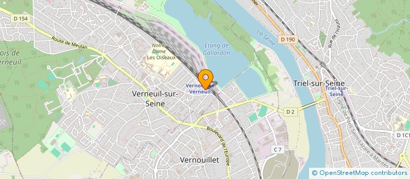 localisation de l'entreprise MADAME ERIKO KONDO  VERNEUIL-SUR-SEINE