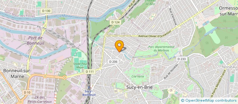 localisation de l'entreprise MADAME ERILANIA GONCALVES PEREIRA  SUCY-EN-BRIE