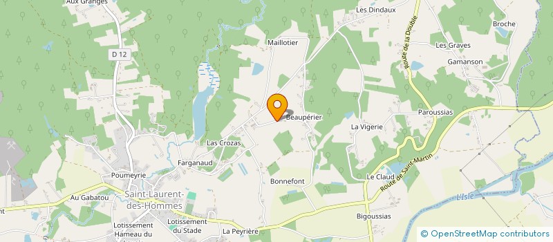 localisation de l'entreprise MADAME ERIN TRICKER  SAINT-LAURENT-DES-HOMMES