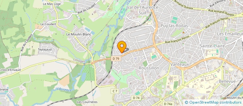 localisation de l'entreprise MADAME ERINE CELERIER à LIMOGES