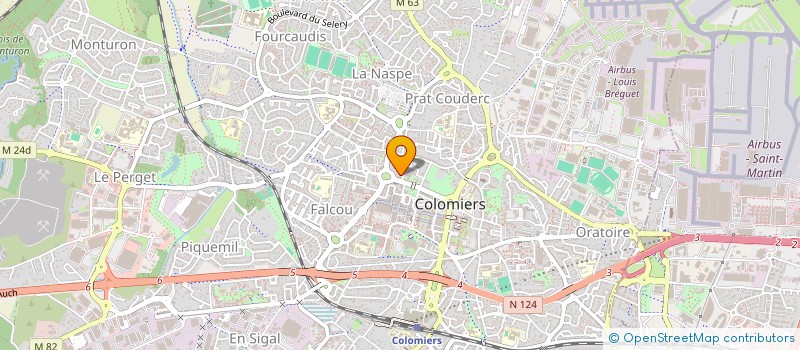 localisation de l'entreprise MADAME ERMELINDA DIEYE à COLOMIERS
