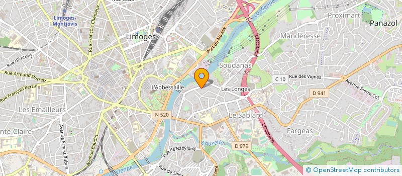 localisation de l'entreprise MADAME ERMELINE DEBEAUPTE à LIMOGES