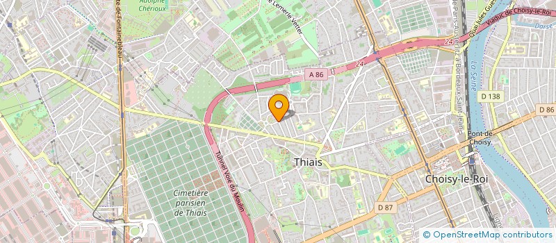 localisation de l'entreprise MADAME ERMES DELLEVEDOVE  THIAIS