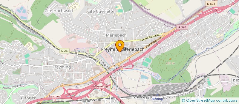 localisation de l'entreprise MADAME ERMINA SOKOLJI  FREYMING-MERLEBACH