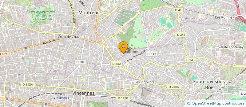 localisation de l'entreprise MADAME ERMINIA SINAPI  MONTREUIL