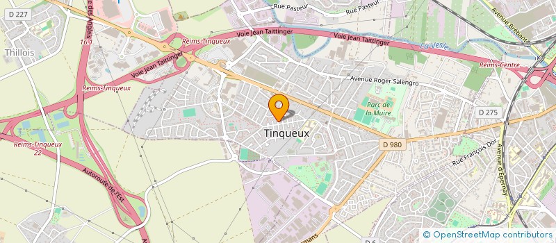 localisation de l'entreprise MADAME ERNA AVENUE à TINQUEUX
