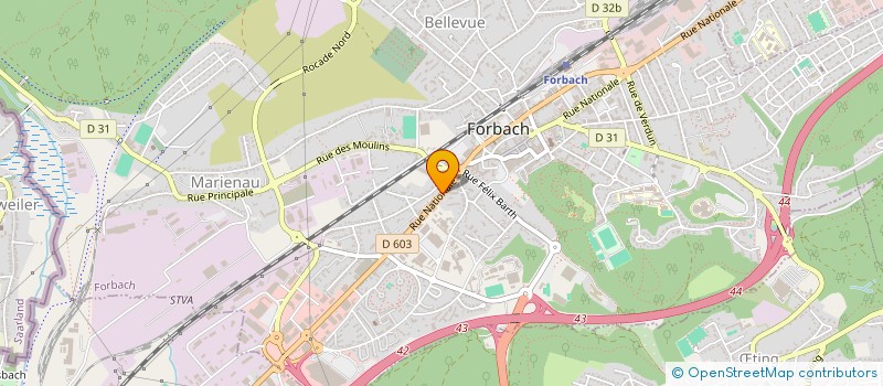 localisation de l'entreprise MADAME ERNA JEKO à FORBACH