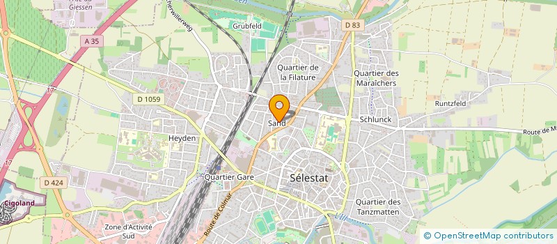 localisation de l'entreprise MADAME ERNA SCHMITT  SELESTAT