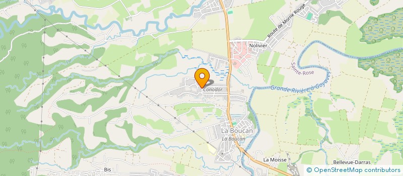 localisation de l'entreprise MADAME ERNESTINE GAMIETTE  SAINTE-ROSE