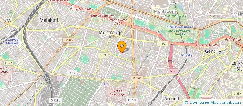 localisation de l'entreprise MADAME ERNESTINE PHILIPPE-CRUSE  MONTROUGE