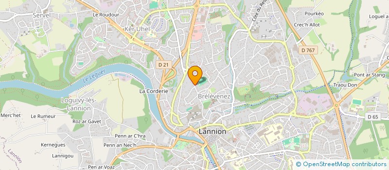 localisation de l'entreprise MADAME ERWANE BOULET  LANNION