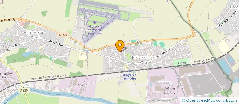 localisation de l'entreprise MADAME ERYAM ALY  BRUYERES-SUR-OISE