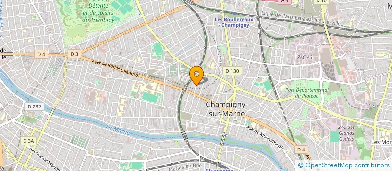 localisation de l'entreprise MADAME ERYKAH RAQUIL  CHAMPIGNY-SUR-MARNE