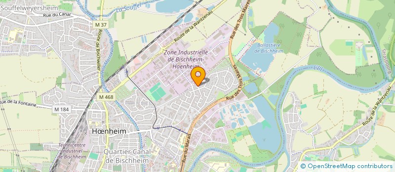 localisation de l'entreprise MADAME ERYNE SCHMITT  HNHEIM