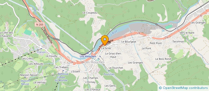 localisation de l'entreprise MADAME ERZSEBET BATHORI  LES HOUCHES