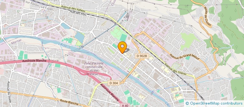 localisation de l'entreprise MADAME ERZSEBET KUCSIK à CLUSES