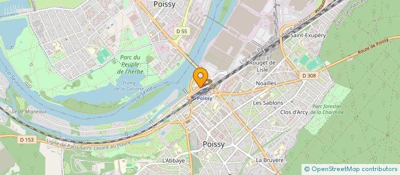 localisation de l'entreprise MADAME ES SEDIYA JABBAR  POISSY