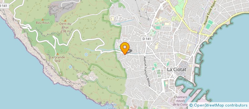 localisation de l'entreprise MADAME ESALINE JOWETT à LA CIOTAT