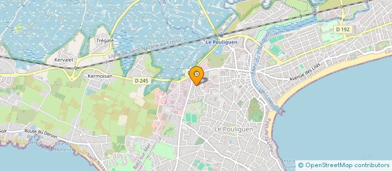 localisation de l'entreprise MADAME ESLINE BARRIER  LE POULIGUEN