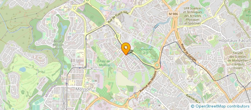 localisation de l'entreprise MADAME ESMA BOUDERSAYA à MONTPELLIER