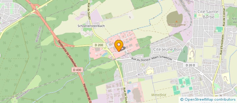 localisation de l'entreprise MADAME ESMA DUMAN  WITTENHEIM