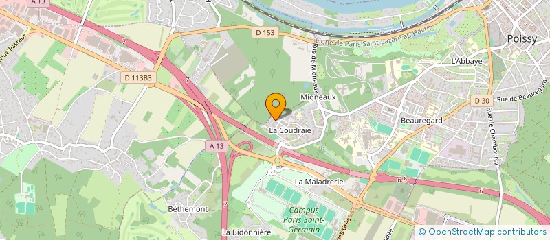 localisation de l'entreprise MADAME ESME WELLS  POISSY