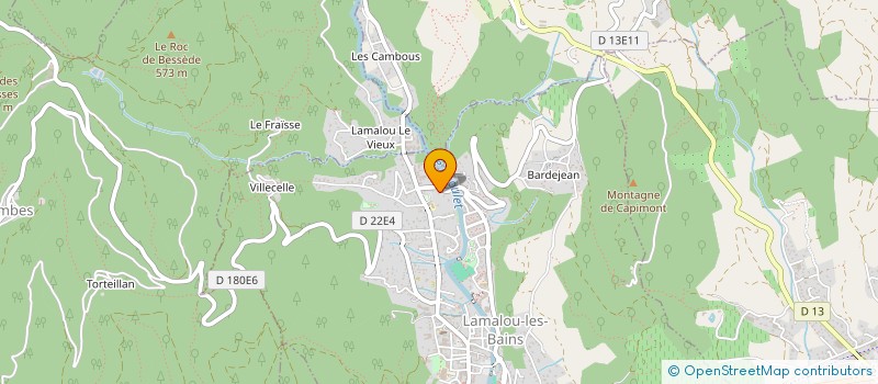 localisation de l'entreprise MADAME ESMERALDA CASTANIE  LAMALOU-LES-BAINS