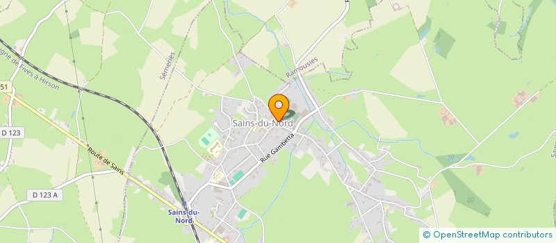 localisation de l'entreprise MADAME ESMERALDA DELADERIERE  SAINS-DU-NORD