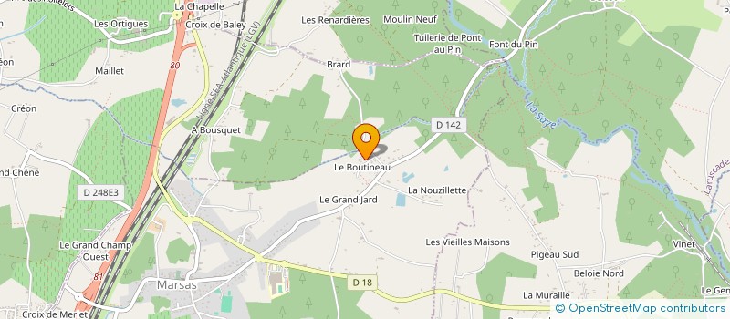 localisation de l'entreprise MADAME ESMERALDA MOINE  MARSAS