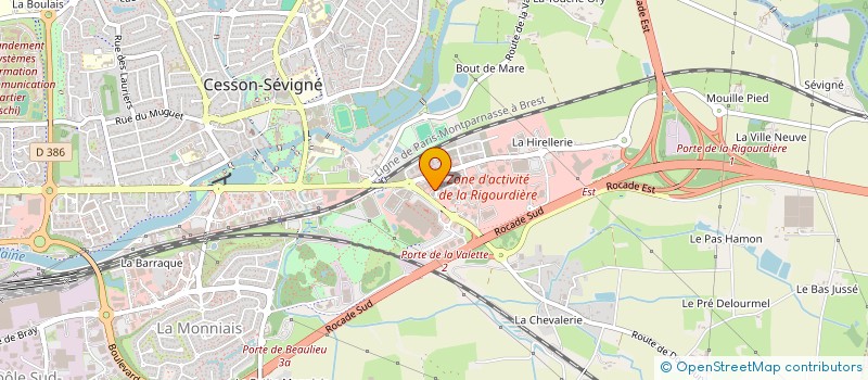 localisation de l'entreprise MADAME ESPE LE LAY  CESSON-SEVIGNE