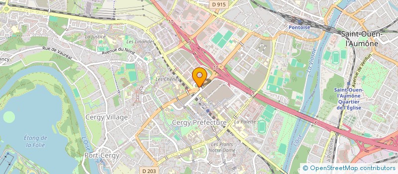 localisation de l'entreprise MADAME ESPOIR DZAMVOU-MOUTOU à CERGY