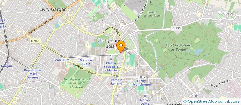 localisation de l'entreprise MADAME ESRA GUNGOR à CLICHY-SOUS-BOIS