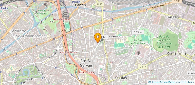 localisation de l'entreprise MADAME ESSIA EL KAMARTI à LE PRE SAINT GERVAIS